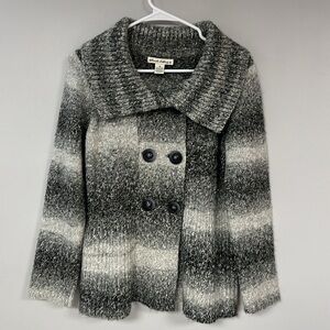 Telluride Clothing Co Sweater Cardigan Double Breasted Large Collar Size M